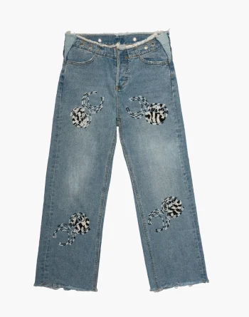 Washed Blue Denim - Akire Beetle Beadwork, Korea Colour